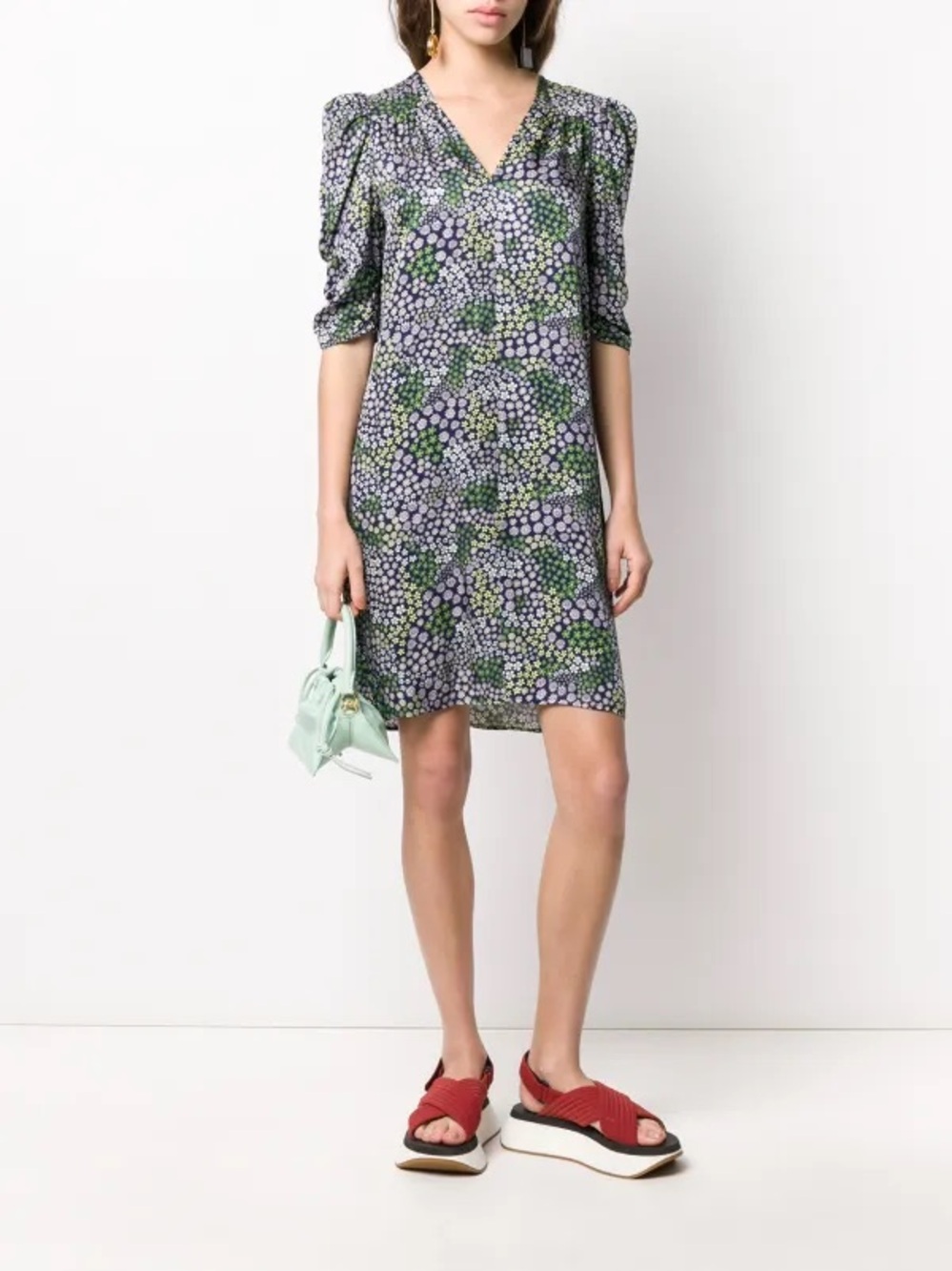 See by CHLOÉ | ​Floral Puff Sleeve Shift‎ Dress size 36 - small